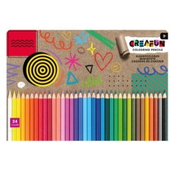 Kleurpotloden 24 Stuks In Blik Creafun