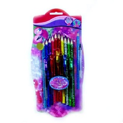Potloden 10 stuks  met 5 gelpen