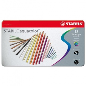 Vergroot Stabilo Aquacolor Etui 12 stuks Stabilo Aquacolor Etui 12 stuks