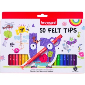 Vergroot Bruynzeel Viltstiften 50 Stuks Bruynzeel Viltstiften 50 Stuks