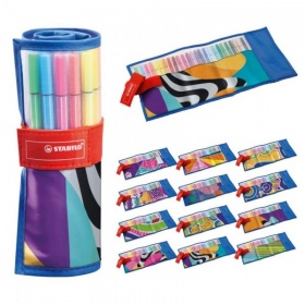Vergroot Stabilo Viltstiften 68 Rollerset 25 Kleuren Stabilo Viltstiften 68 Rollerset 25 Kleuren