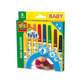 Vergroot SES My First Viltstiften 8 Kleuren SES My First Viltstiften 8 Kleuren