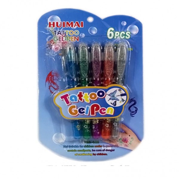 Tattoo Gelpen 6 Stuks