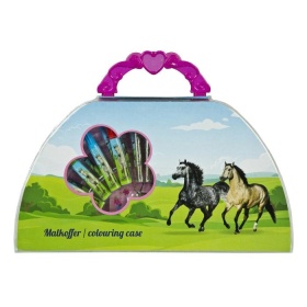 Vergroot Paarden Kleurkoffer 51 Delig Paarden Kleurkoffer 51 Delig