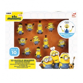 Vergroot Minions Gum 10 stuks 3D Minions Gum 10 stuks 3D