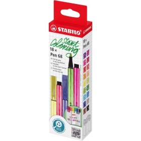 Vergroot Stabilo Pen 68 Desk Set Start Beginning 18 Stuks Stabilo Pen 68 Desk Set Start Beginning 18 Stuks