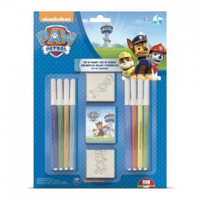 Vergroot Paw Patrol Kleur- en Stempelset 11-Delig Paw Patrol Kleur- en Stempelset 11-Delig