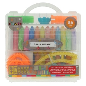Vergroot Stoepkrijt Mega Set 86 Delig Creafun Oudoor Stoepkrijt Mega Set 86 Delig Creafun Oudoor
