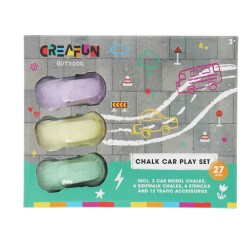 Stoepkrijt Auto's Wegenset 3 Stuks Creafun Outdoor
