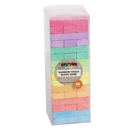 Vergroot Stoepkrijt Stapelspel Creafun Outdoor 48 Delig 8 Kleuren Stoepkrijt Stapelspel Creafun Outdoor 48 Delig 8 Kleuren
