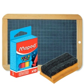 Vergroot Krijtbord Lei Set Krijtbord Lei Set
