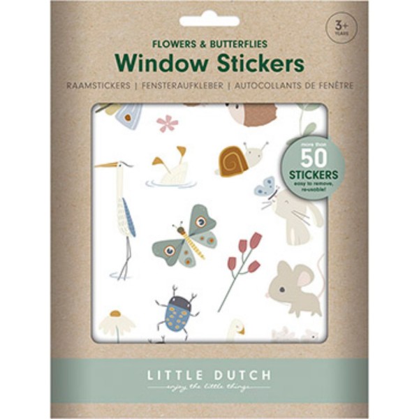 Little Dutch Raamstickers Flowers & Butterflies
