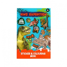Vergroot Dino expedition kleur en stickerboek Dino expedition kleur en stickerboek
