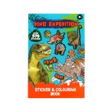 Dino expedition kleur en stickerboek