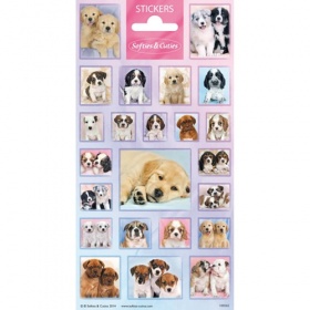 Vergroot Stickers schattige hondje Stickers schattige hondje