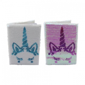Vergroot Unicorn Notitieboek Omkeerbare Pailletten A5 Unicorn Notitieboek Omkeerbare Pailletten A5