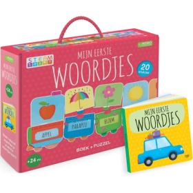 Vergroot Mijn Eerste Woordjes Puzzeltrein + Boek Mijn Eerste Woordjes Puzzeltrein + Boek