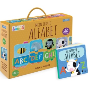 Vergroot Mijn Eerste Alfabet Puzzeltrein + Boek Mijn Eerste Alfabet Puzzeltrein + Boek