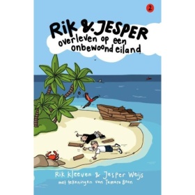 Vergroot Rik En Jesper Overleven Op Een Onbewoond Eiland - Kinderboek Rik En Jesper Overleven Op Een Onbewoond Eiland - Kinderboek