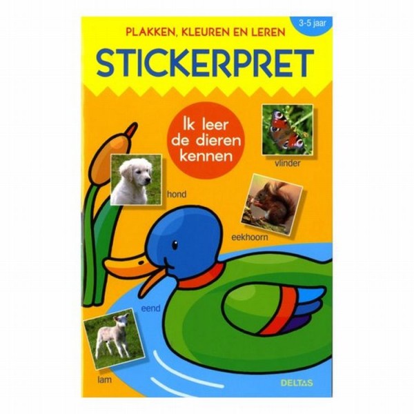 Boek Stickerpret Ik Leer De Dieren Kennen