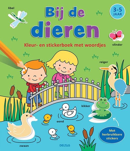 Kleur- en Stickerboek Bij de (3-5 jaar)