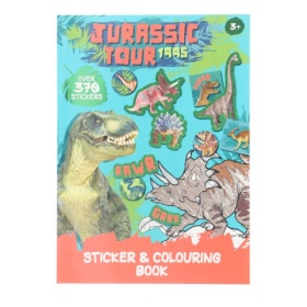Kleur En Stickerboek Dino Jurassic