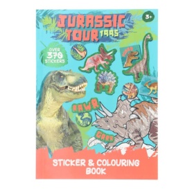 Vergroot Kleur En Stickerboek Dino Jurassic Kleur En Stickerboek Dino Jurassic