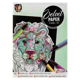 Vergroot Schilderen Op Velvet 4 Sheets Schilderen Op Velvet 4 Sheets