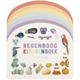 Boek Little Dutch Regenboog Kleurenboek Karton