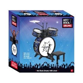 Vergroot Hot Rock Drumstel Met Stoel 68 x 51 x 27cm Hot Rock Drumstel Met Stoel 68 x 51 x 27cm
