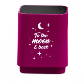 Vergroot Speaker Bluetooth LED Moon Roze Speaker Bluetooth LED Moon Roze