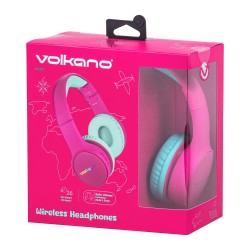 Koptelefoon Bluetooth Volkano Kids Db Switch Roze