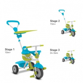 Vergroot Driewieler 3 In 1 SmartTrike Zip Groen/Blauw Driewieler 3 In 1 SmartTrike Zip Groen/Blauw