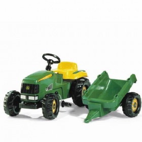 Vergroot Rollykid RT012190 John Deere met aanhanger Rollykid RT012190 John Deere met aanhanger