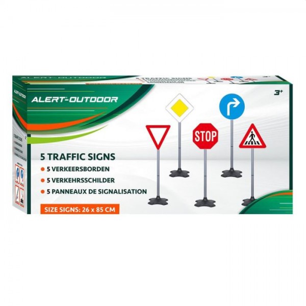 Verkeersbordenset 5 Delig Alert