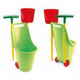 Vergroot Trolley Met Hark En Schep Trolley Met Hark En Schep