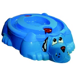 Zandbak Hond met deksel
