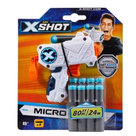 Zuru X-Shot Excel Micro Met 8 Darts