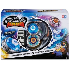 Vergroot Infinity Nado Shadow Shark versus Delver Mecha Infinity Nado Shadow Shark versus Delver Mecha