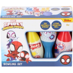 Vergroot Spidey And Friends Kegelspel 6 Pinnen En bal Spidey And Friends Kegelspel 6 Pinnen En bal