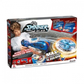 Vergroot Spinner MAD Single Shot Blaster Blauw Spinner MAD Single Shot Blaster Blauw
