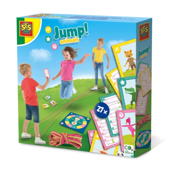 Ses Reisspel Jump Animals Elastieken