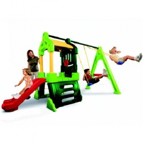 Vergroot Little Tikes speeltoestel met schommel Little Tikes speeltoestel met schommel