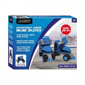Vergroot Alert Inline Skates Junior Jongens Maat 29-34 Blauw Alert Inline Skates Junior Jongens Maat 29-34 Blauw