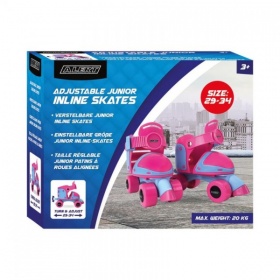 Vergroot Alert Inline Skates Junior Meisjes maat 29-34 Roze Alert Inline Skates Junior Meisjes maat 29-34 Roze