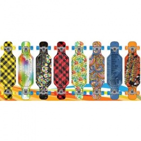 Vergroot Skateboard Long Print 81cm, Abec 7 Skateboard Long Print 81cm, Abec 7