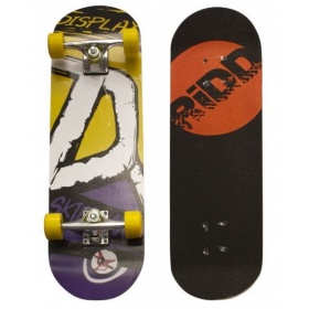 Vergroot Skateboard Geel Met Paars 70cm Skateboard Geel Met Paars 70cm