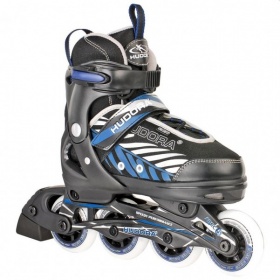 Hudora Inline Skates maat 33-36 zwart/blauw