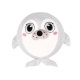 Pluchiez Bal Bouncing Sparkle Sea Animal 23cm