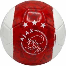 Vergroot Ajax Voetbal Maat 5 Baan Wit-rood-wit Ajax Voetbal Maat 5 Baan Wit-rood-wit